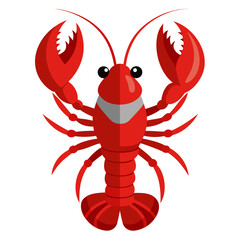 crayfish vector illustration
