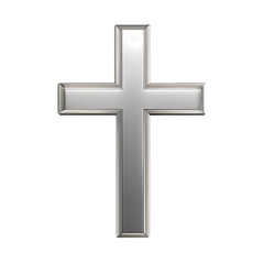 Silver Cross Gothic Halloween PNG