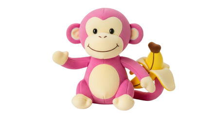Isolated Plush Monkey