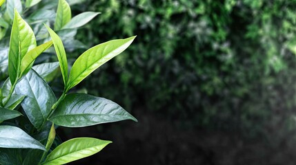 Obraz premium ultra macro photography style, shallow depth of field, green and fresh atmosphere 