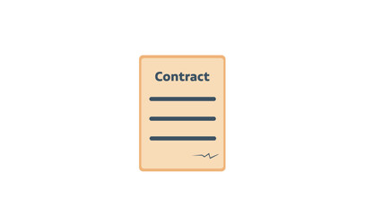 Contract sign icon