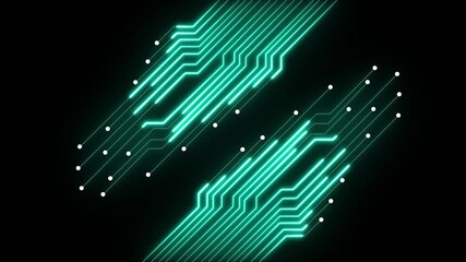 Animation of data processing with icons over connections data transfer 4k animated motion video. Network connections and data points animation over blurred cityscape background. digital data prosing. - Powered by Adobe