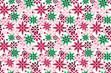 Christmas Starburst Seamless Repeat