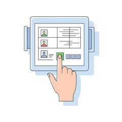 Interactive user interface control panel for digital systems navigation and selection