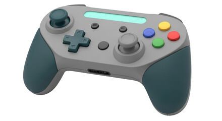 Isolated Gray Game Controller