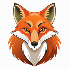 Obraz premium red fox vector illustration