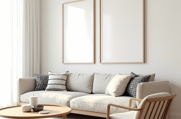 modern living room with sofa