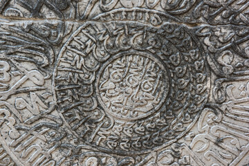 Greek elements of architectural decorations of buildings, columns, pommel and patterns