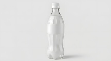 Plastic Bottle Against White Background