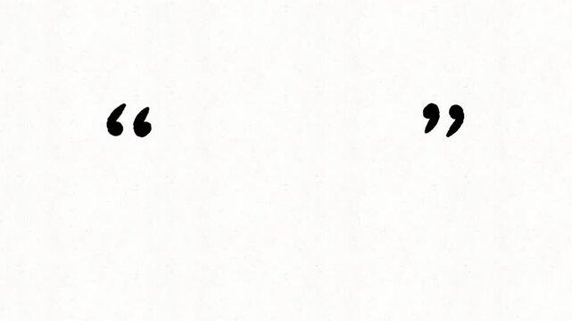 Easy to use Hand drawn inverted commas