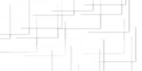 white background with faint geometric lines featuring intersecting patterns. white and grey glossy squares, abstract tech banner design. Graphic design element stripes concept for web, flyer.