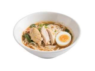 Chicken Ramen Soup with Egg and Spinach: Delicious Asian Comfort Food