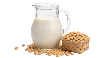 Isolated Soy Milk and Soybeans