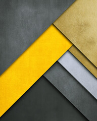 Art Deco style: ochre and graphite background, minimal art deco layout for modern presentation or branding