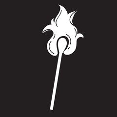 burning match stick
