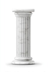 Naklejka premium Classic White Marble Column