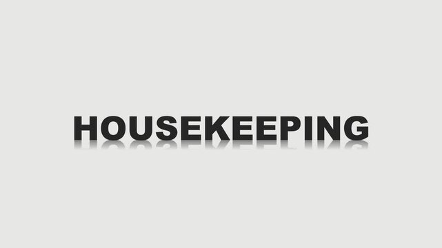 video footage about the importance of housekeeping or keeping the work area neat and clean.
