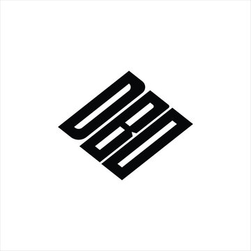 Modern abstract DBO logo design featuring geometric lines for innovative data analysis and digital transformation branding