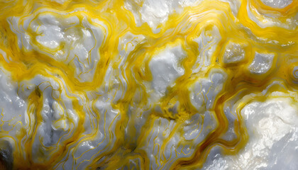 abstract background of yellow bubbles