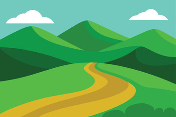 Obraz premium landscape with mountains