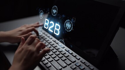 B2B strategy and technology transforming business-to-business operations, optimizing communication,...