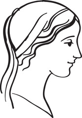 vector illustration of a woman