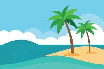 palm tree on the beach