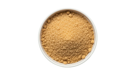 Isolated Brown Sugar in Bowl