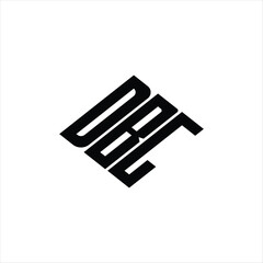 Modern abstract DBG logo design featuring geometric lines for innovative data analysis and digital transformation branding