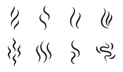 Smoke icon vector illustration on background