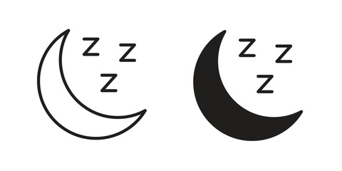 Zzz icon vector design element logo template