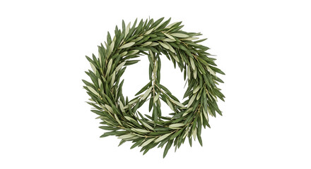 Olive Branch Peace Symbol Wreath