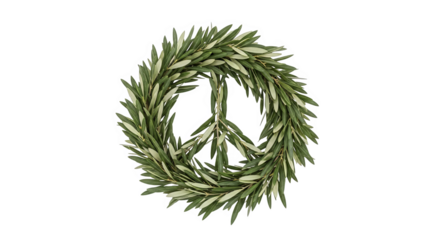 Olive Branch Peace Symbol Wreath