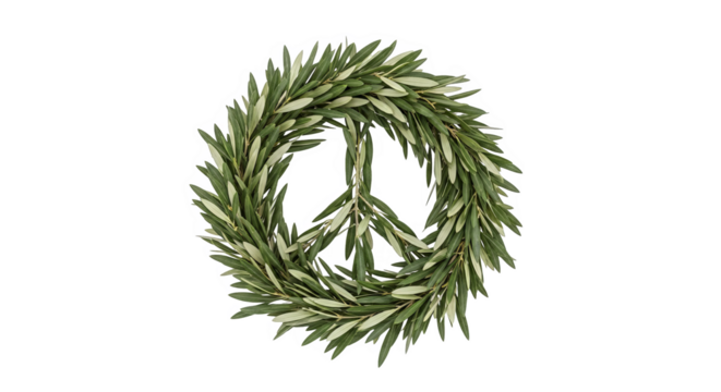 Olive Branch Peace Symbol Wreath