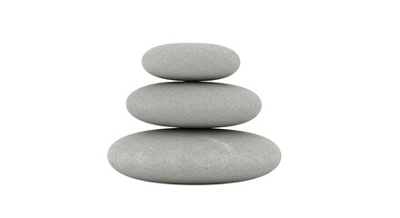 Fototapeta premium Stacked Stones Zen Balance Grey Pebbles