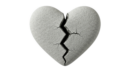 Broken Stone Heart Crack Texture