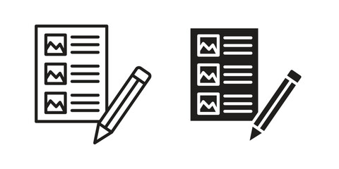 Storyboard icon vector design element logo template