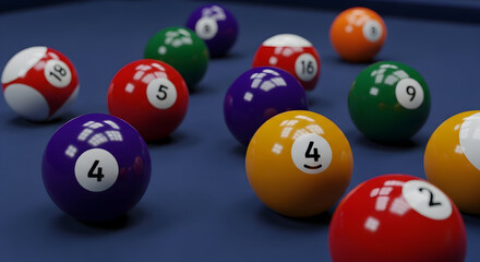 Play Billiards Pool Balls Game Fun Leisure Time Hobby Sport Cue Balls