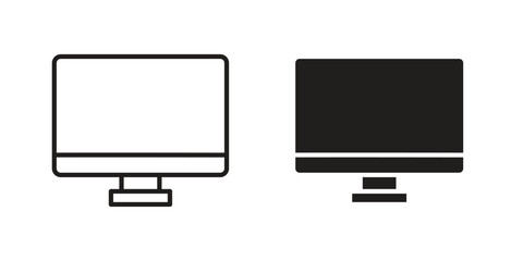 Screen icon vector design element logo template