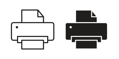 Print icon vector design element logo template