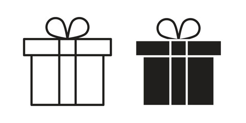 Present box icon vector design element logo template