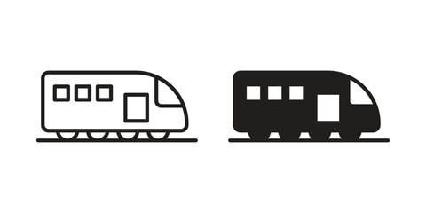 Monorail icon vector design element logo template