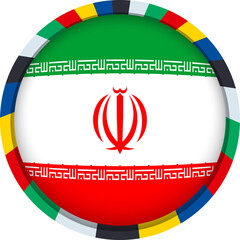 Fototapeta premium Iran Flag