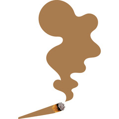 cigarette butt vector