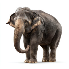 Obraz premium Asian Elephant Standing and Walking