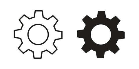 Gear icon vector design element logo template