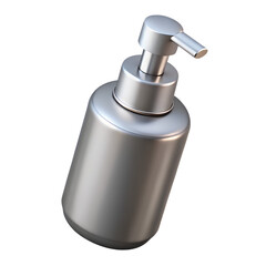 Obraz premium White plastic spray bottle with pump dispenser for cosmetic liquid or cleaning product, isolated