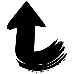 Artistic Brush Stroke Arrow PNG. Colorful Brushstroke Arrow PNG Icons. Up, Down, Left, Right, and Curved. Brush Style Arrow PNG Icons. Abstract Painted Arrows for Graphic Design