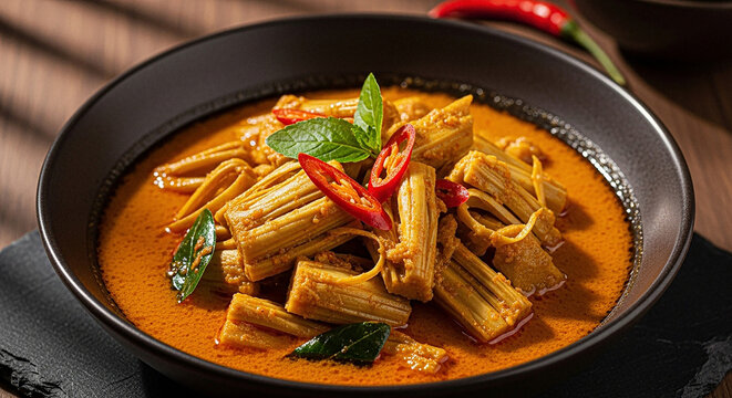 Curry de Yaca Verde Indonesio (Gulai Nangka)