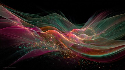 Fototapeta premium Abstract Colorful Fluid Pixel Art Design